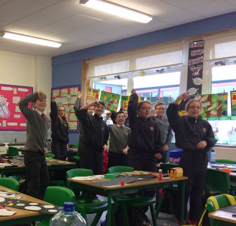 Sixth class dance to Go Noodle